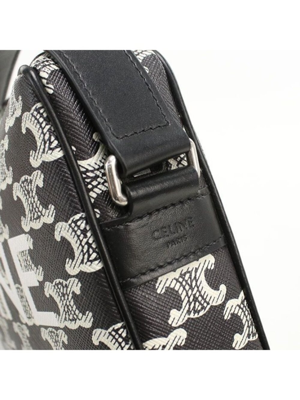 Celine Shoulder Bag Triomphe Canvas Crossbody Calf - Picture 5 of 8